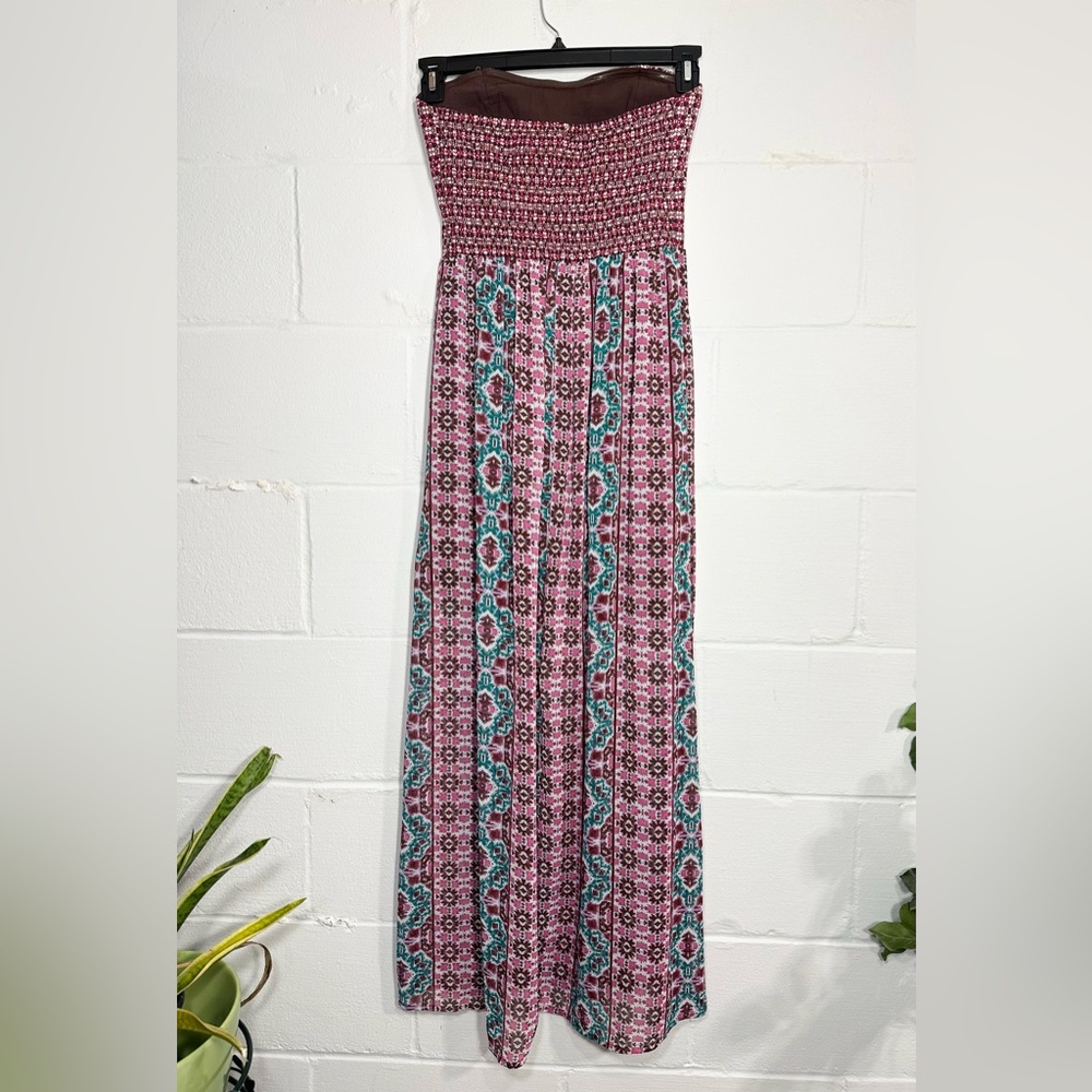 Cute Multi colored sun tube maxi dress size small - Picture 7 of 16